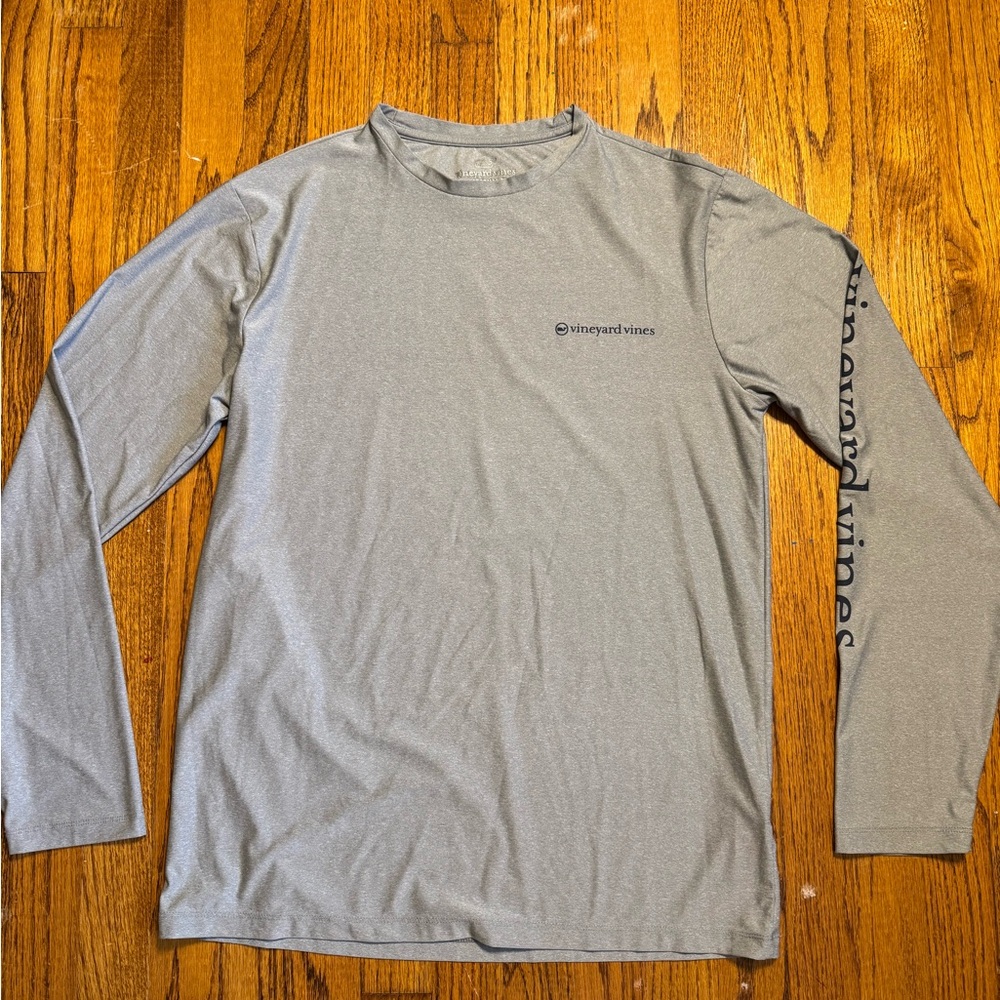 Vineyard Vines Performance Gray Long Sleeve Shirt